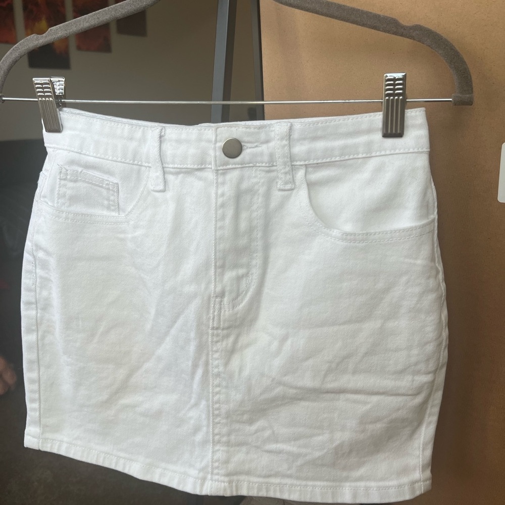 white skirt